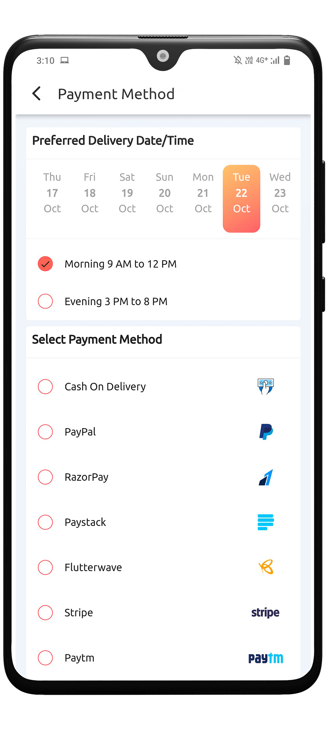 Fast Checkout Procedure